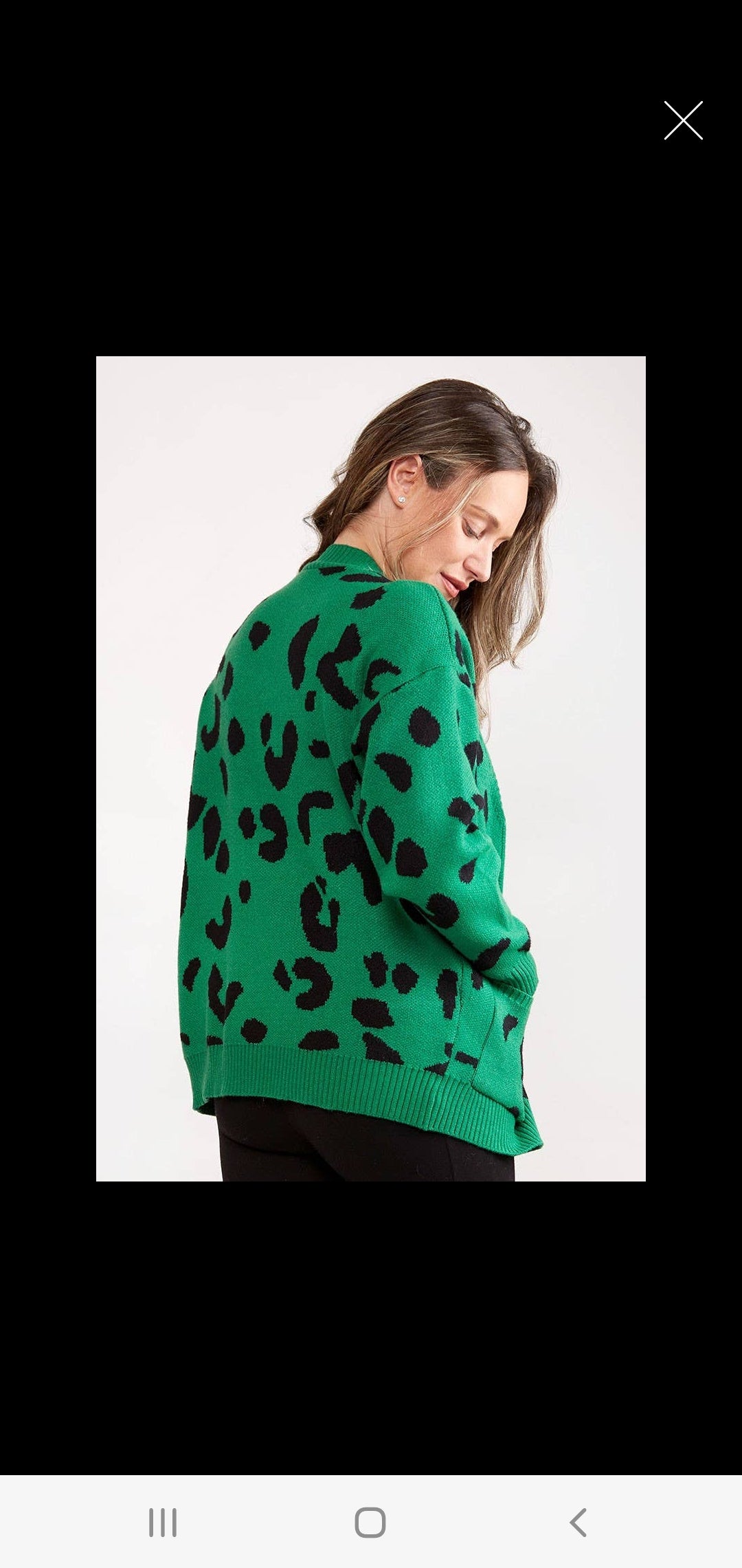 Leopard Pattern Button Cardigan
